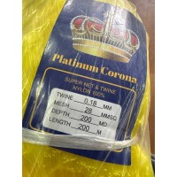 Сетеполотно Platinum Corona рибальська лялька 200*200 волосінь 0.18 мм жовта